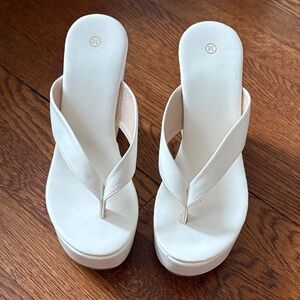 Elegant White Women's Sandals
